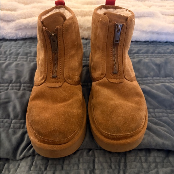 Women's Brown Suede Winter Boots - Picture 3 of 5